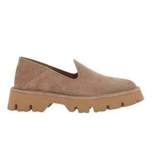 Pedro Garcia NEW Sybill Suede Lug Sole Extra Light Loafers Tan Brown- Size 8.5